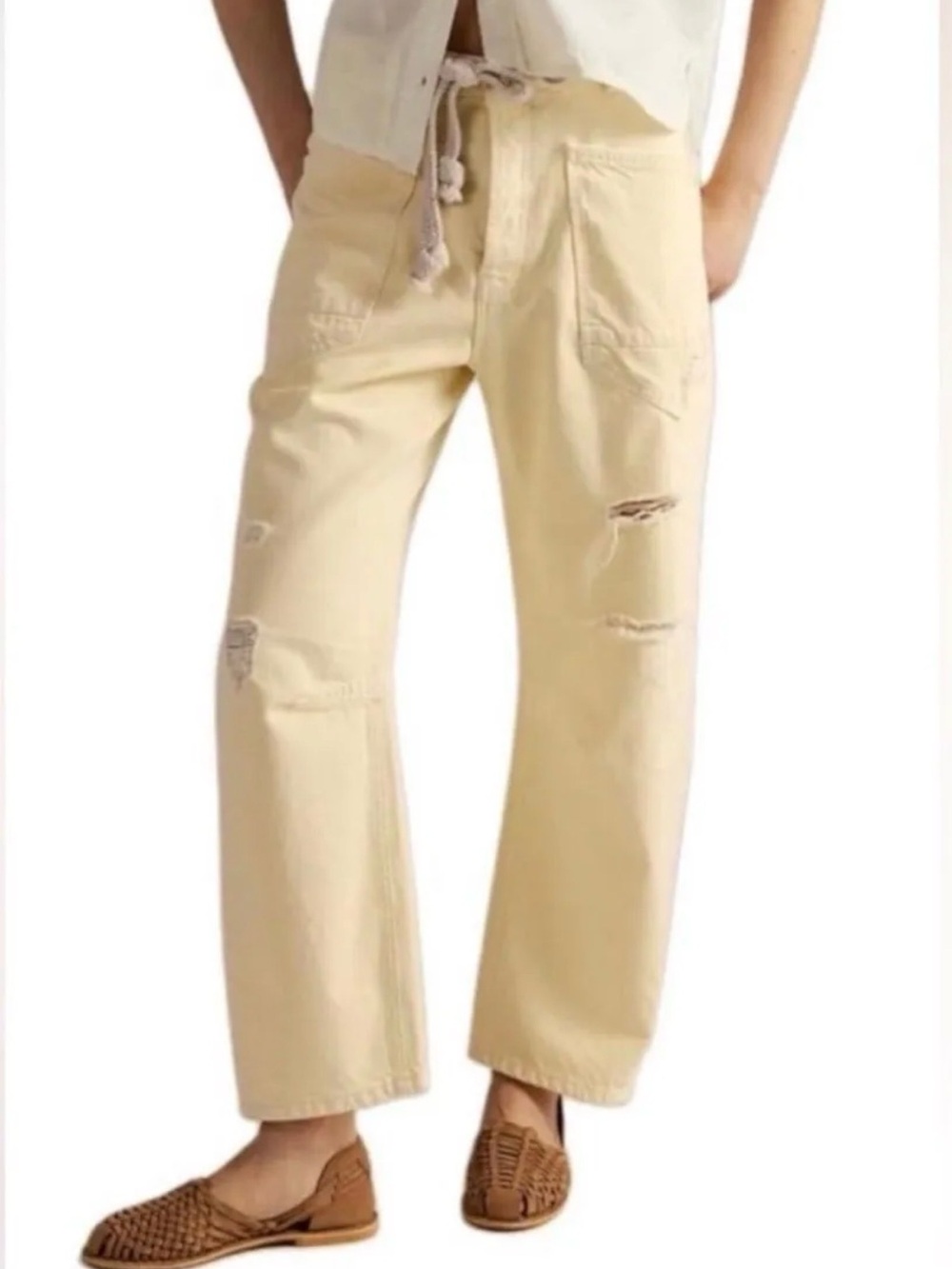 Free People Moxie Low Slung Barrel Jeans